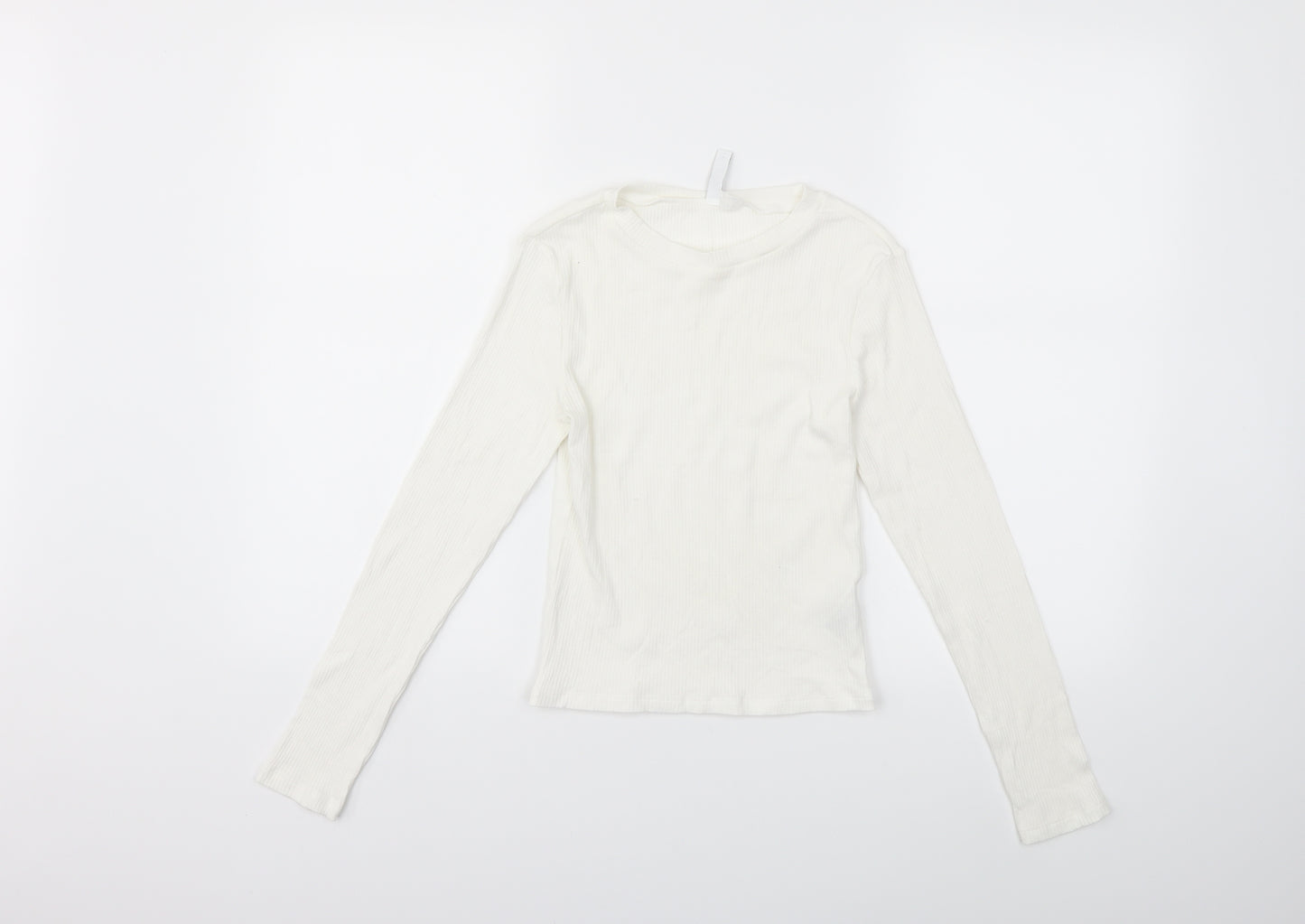 H&M Womens White   Basic T-Shirt Size S