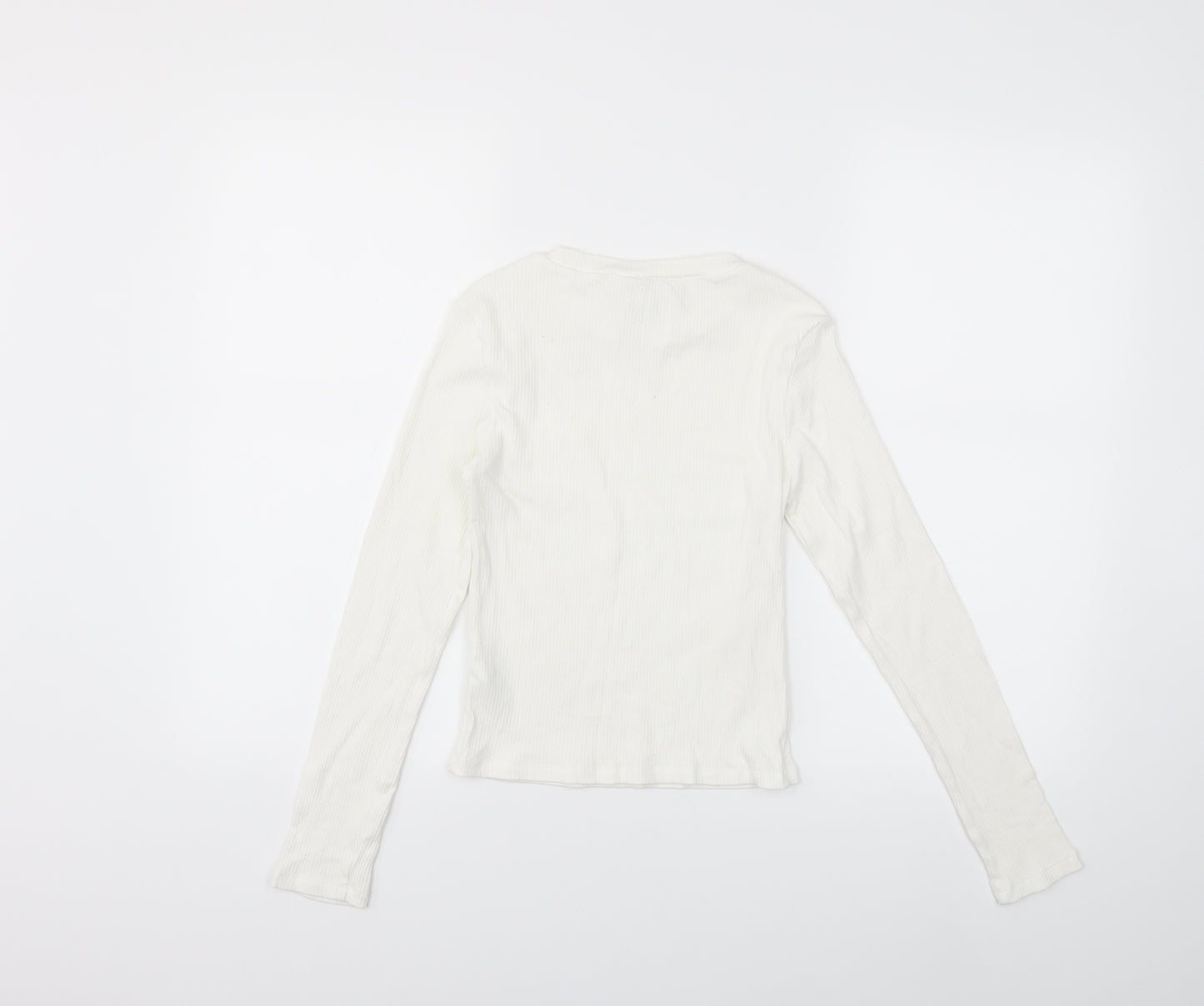 H&M Womens White   Basic T-Shirt Size S