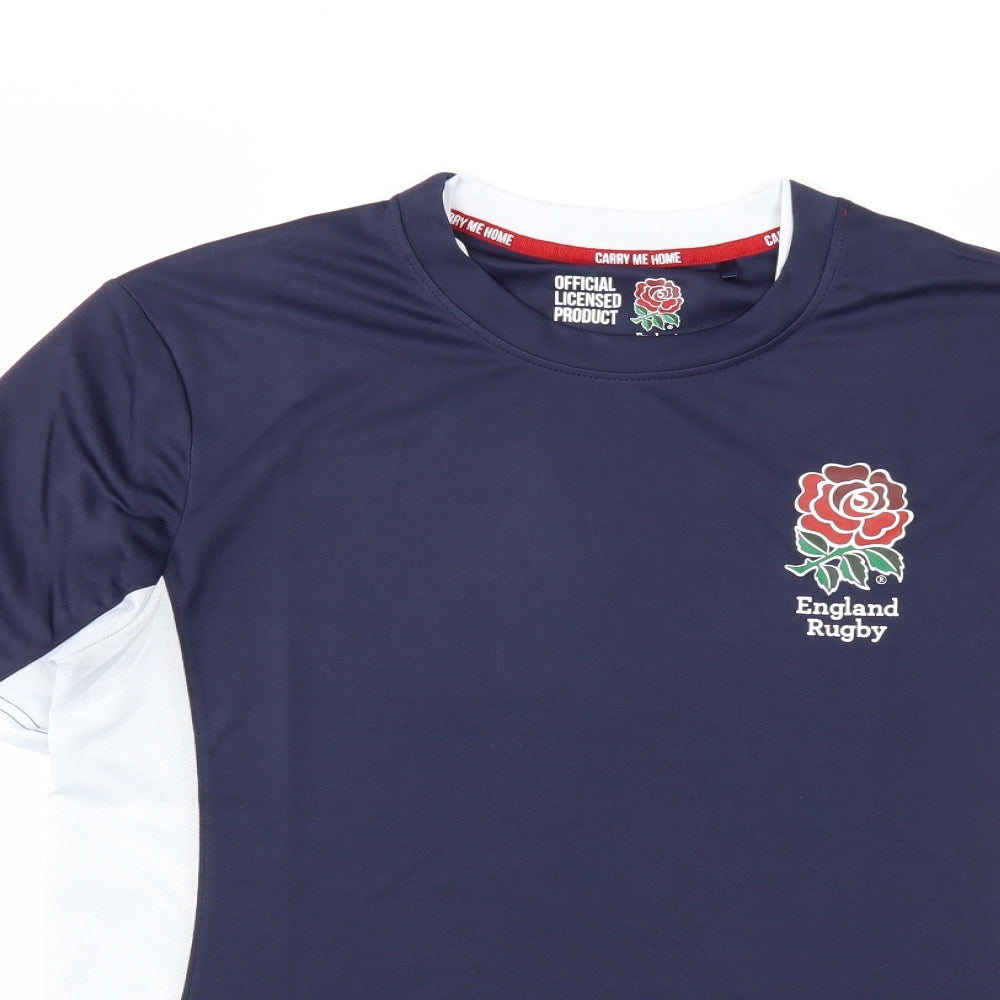 England Rugby Mens Blue    T-Shirt Size S