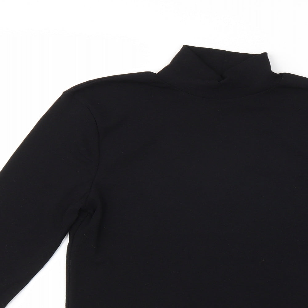 Topshop Womens Black   Basic T-Shirt Size 14