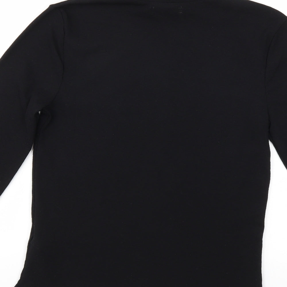 Topshop Womens Black   Basic T-Shirt Size 14