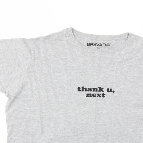 BRAVAD Womens Grey   Basic T-Shirt Size XL