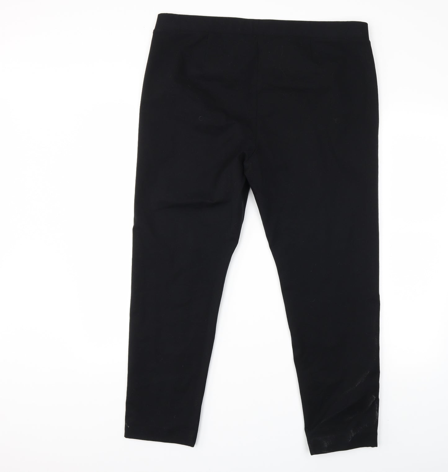 Marks and Spencer Womens Black   Trousers  Size 18 L26 in