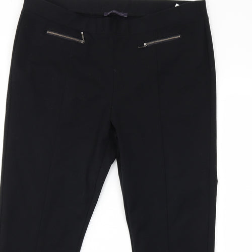 Marks and Spencer Womens Black   Trousers  Size 18 L26 in