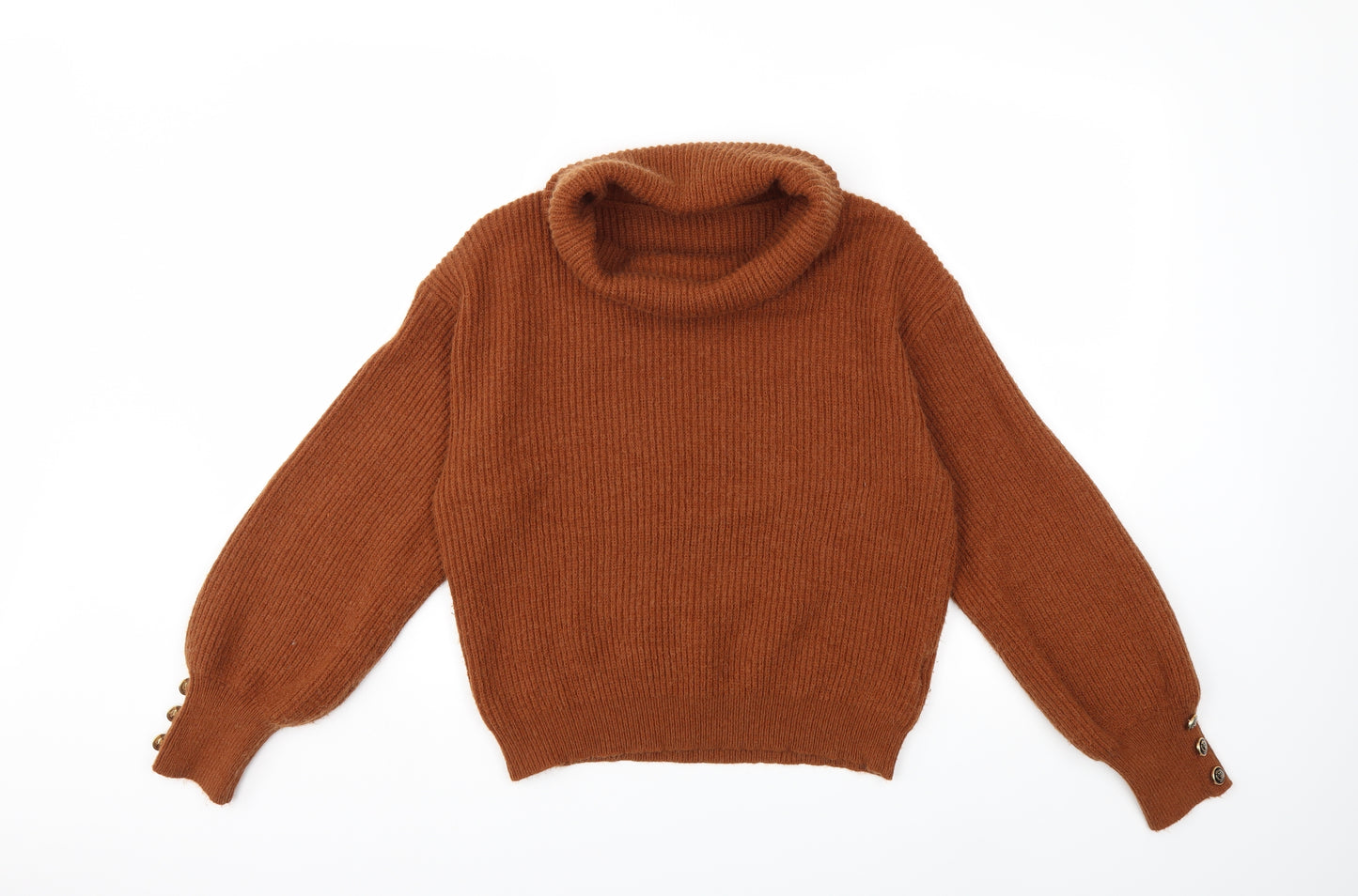 SheIn Womens Brown  Knit Pullover Jumper Size L