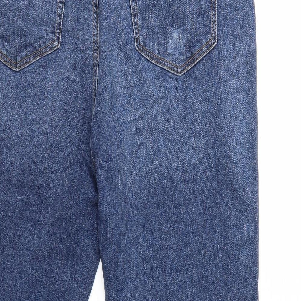 Dorothy Perkins Womens Blue  Denim Skinny Jeans Size 16 L25 in