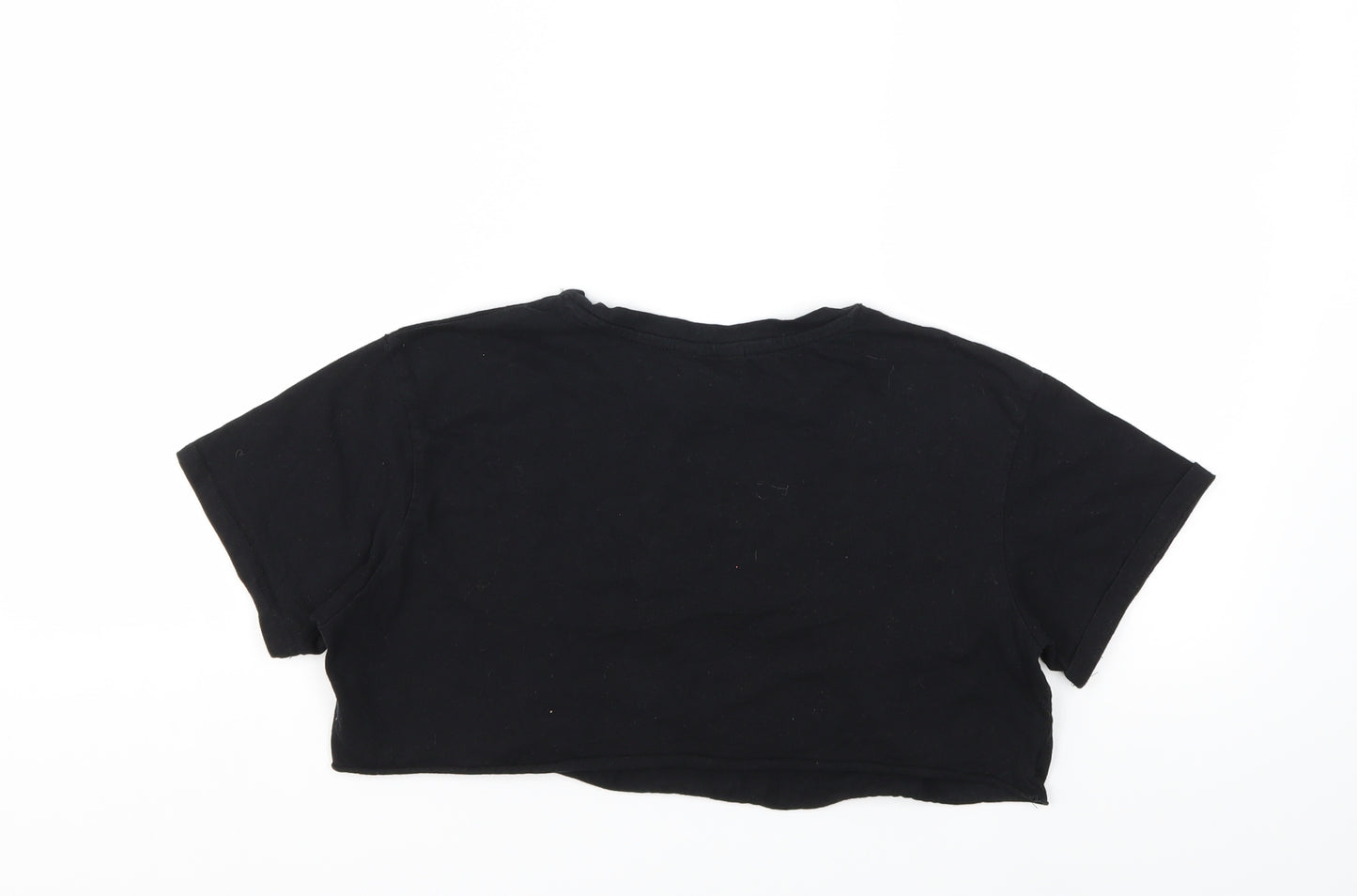 Primark Womens Black   Cropped T-Shirt Size 6