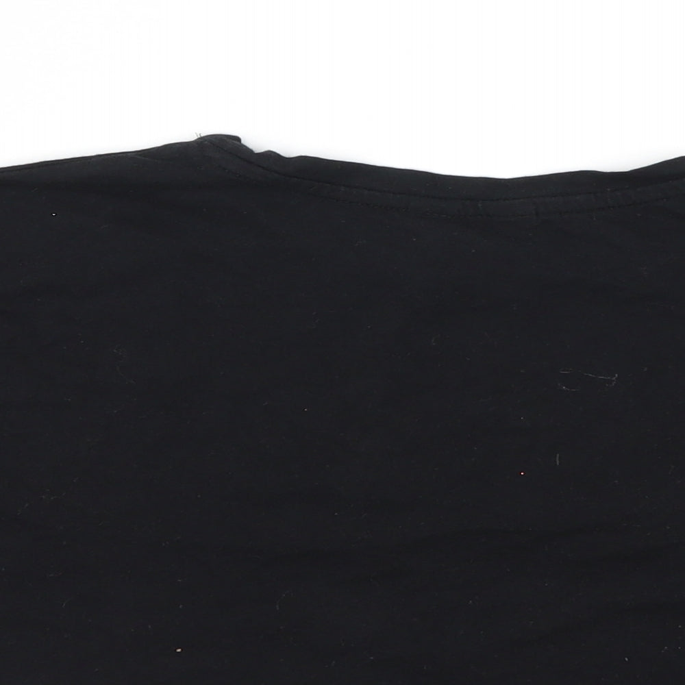 Primark Womens Black   Cropped T-Shirt Size 6