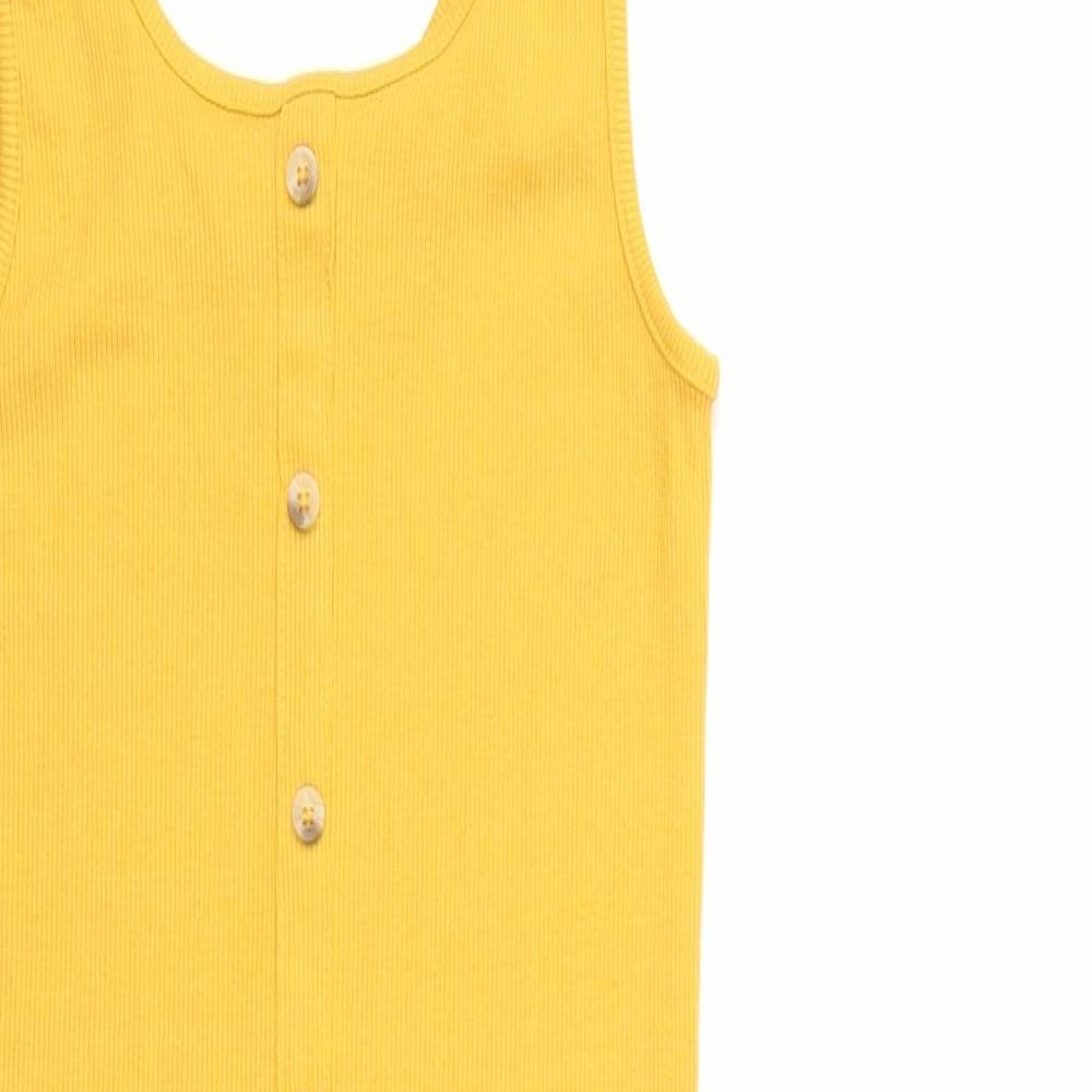 New Look Womens Yellow   Bodycon  Size 8