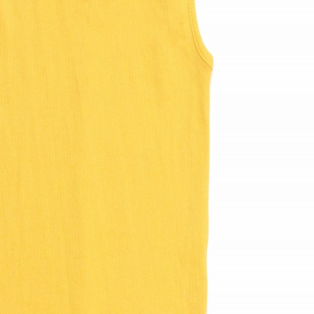 New Look Womens Yellow   Bodycon  Size 8