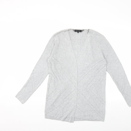 Principles Womens Grey  Knit Cardigan Jumper Size 12
