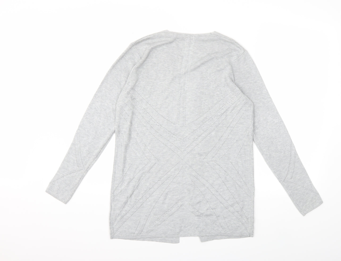 Principles Womens Grey  Knit Cardigan Jumper Size 12