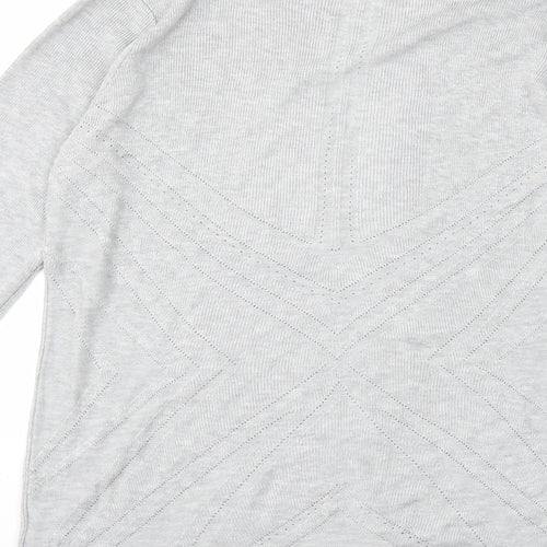 Principles Womens Grey  Knit Cardigan Jumper Size 12