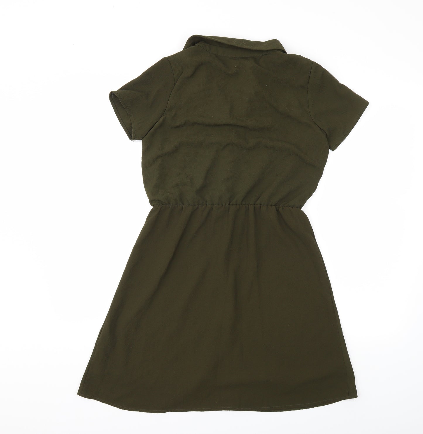 Young Dimension Girls Green   Shirt Dress  Size 12 Years