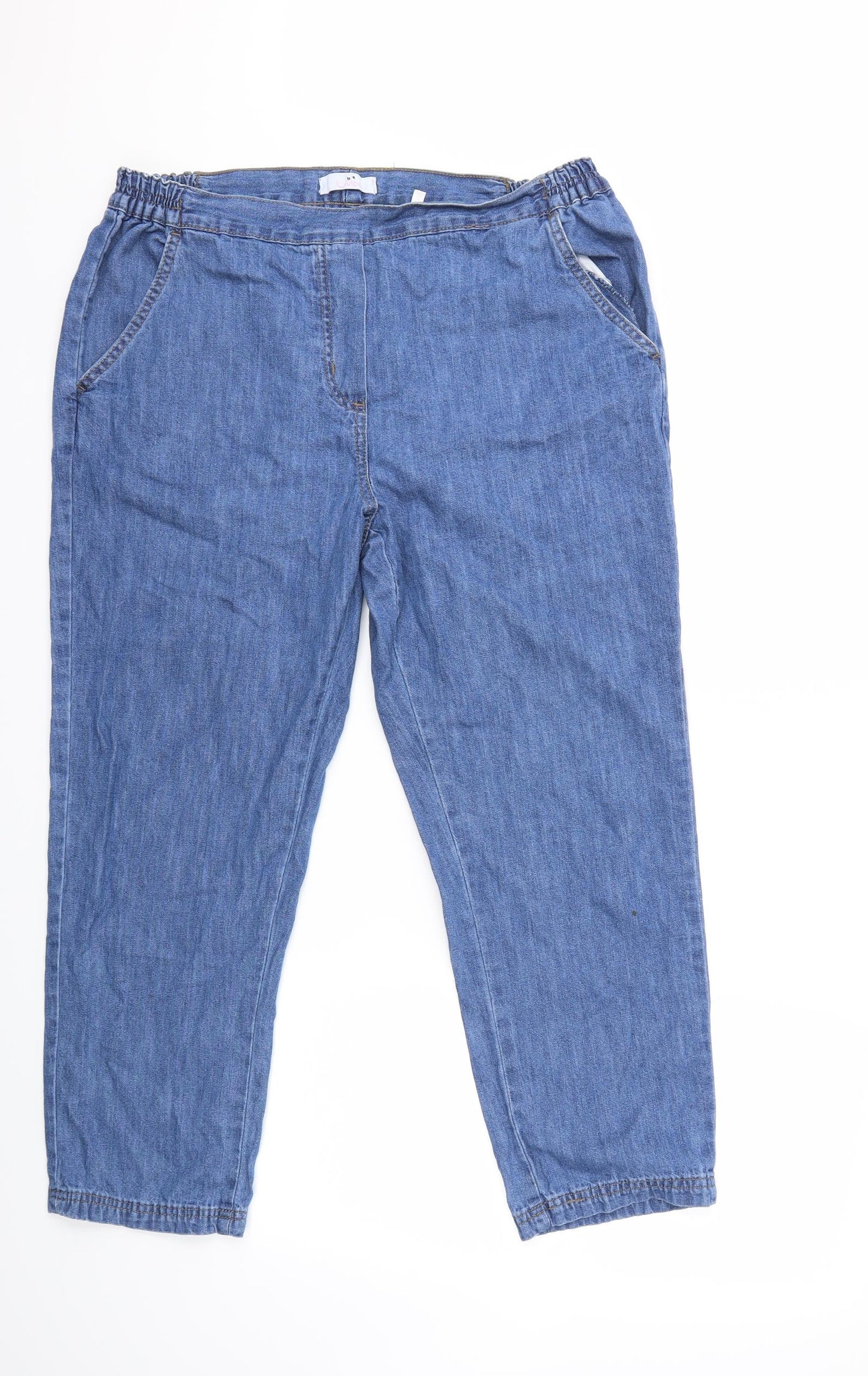 Julipa Womens Blue  Denim Skinny Jeans Size 10 L26 in