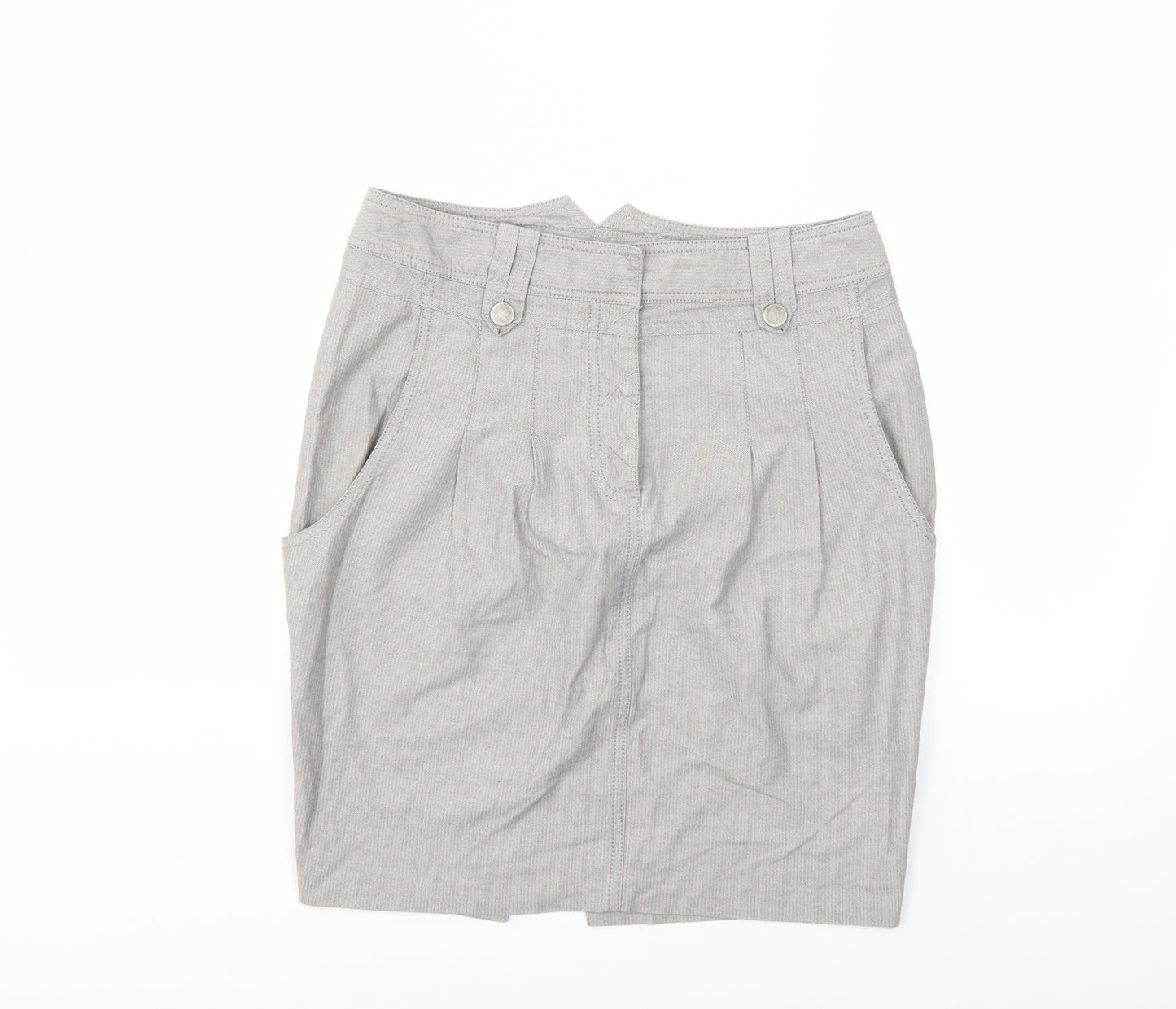 H&M Womens Grey   Straight & Pencil Skirt Size 10