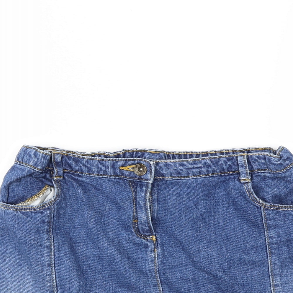 Nutmeg Girls Blue  Denim Mini Skirt Size 13-14 Years