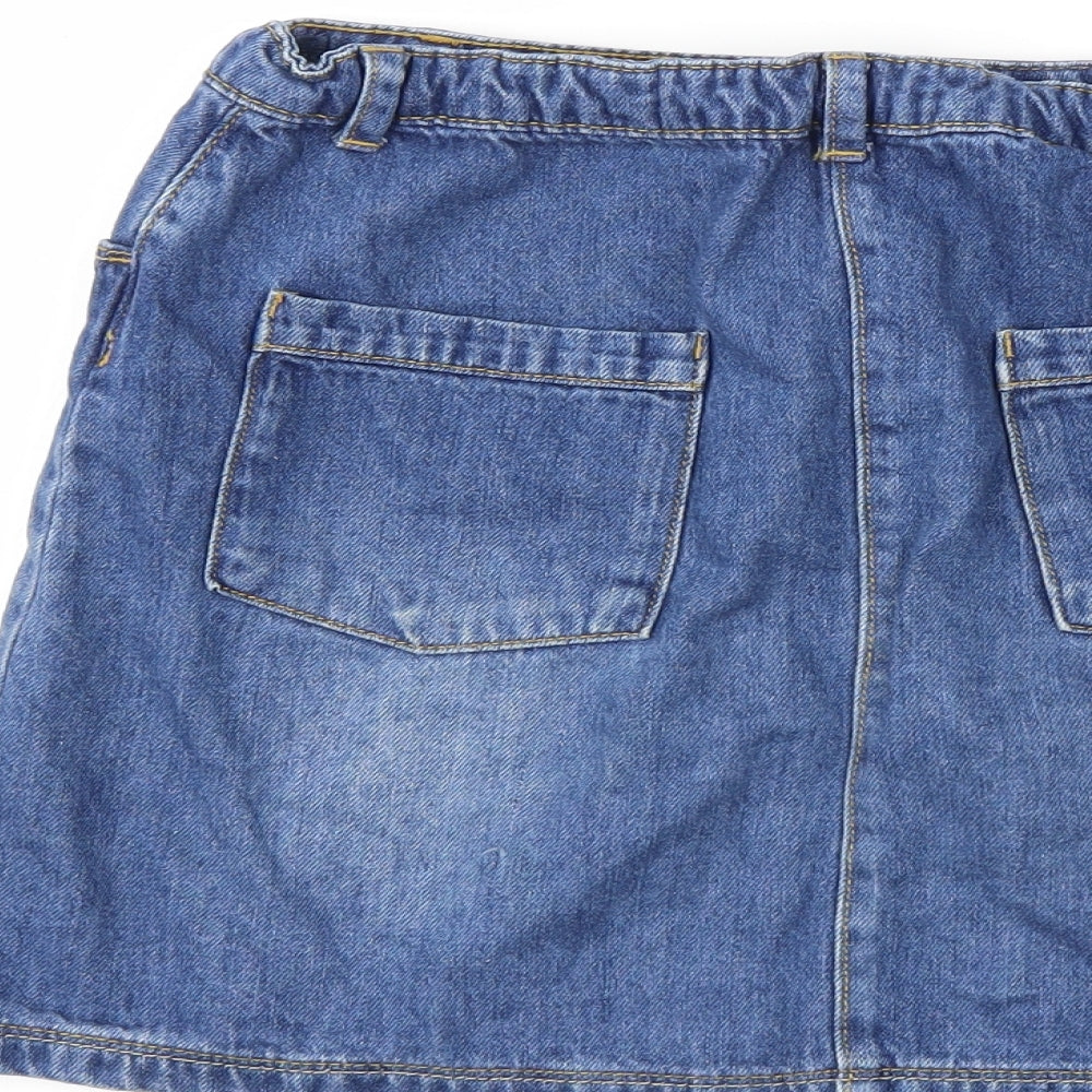 Nutmeg Girls Blue  Denim Mini Skirt Size 13-14 Years