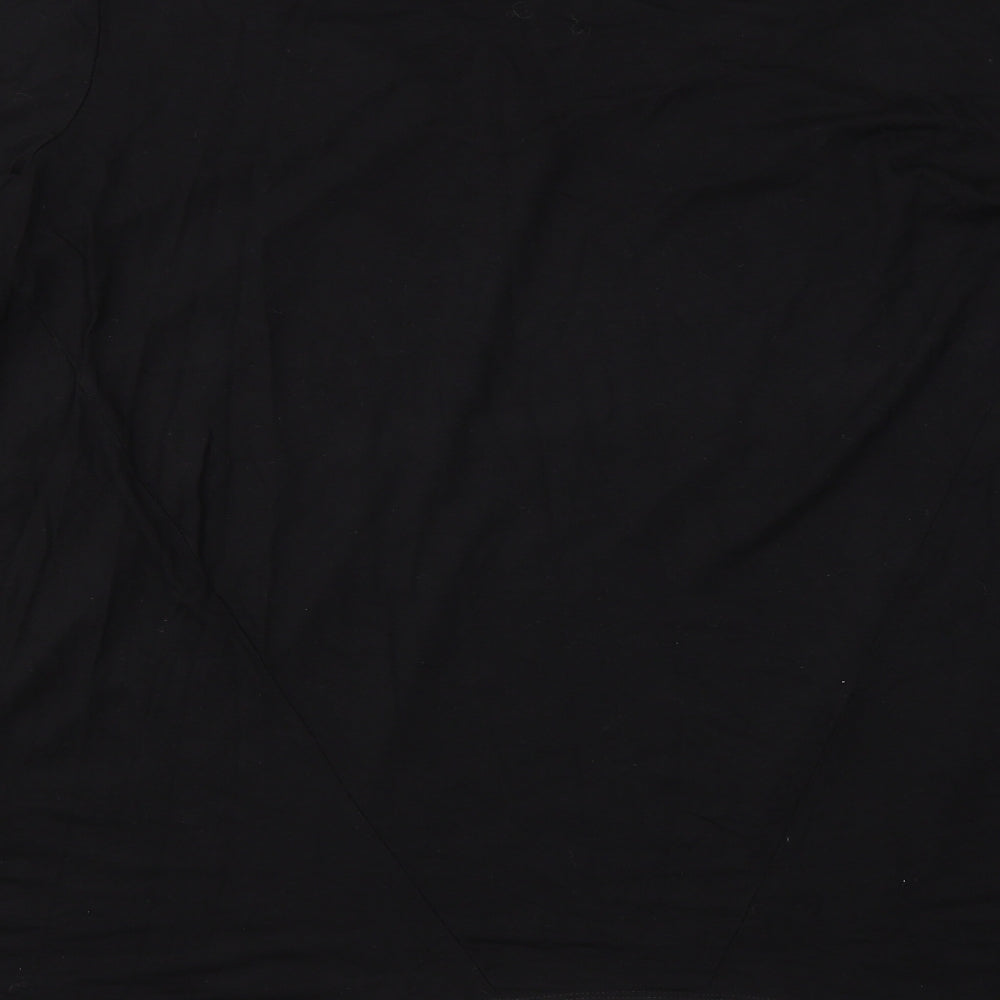 CHRISTOPHER FINK Womens Black Floral  Basic T-Shirt Size 3XL