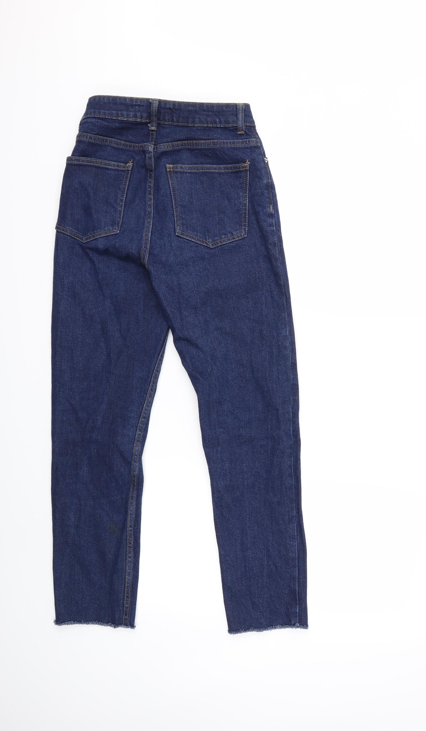 Denim & Co. Womens Blue  Denim Straight Jeans Size 6 L26 in