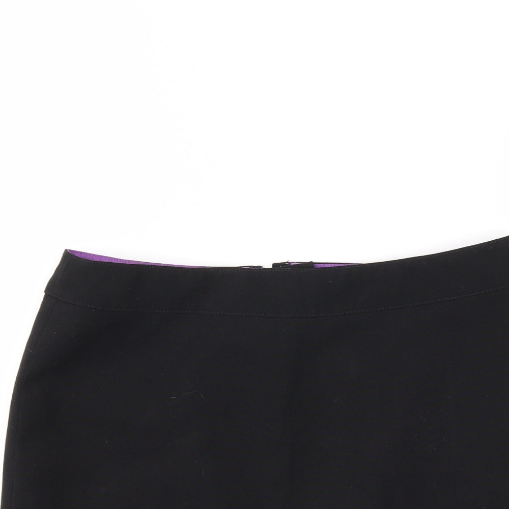 Preworn Womens Black   Mini Skirt Size 10