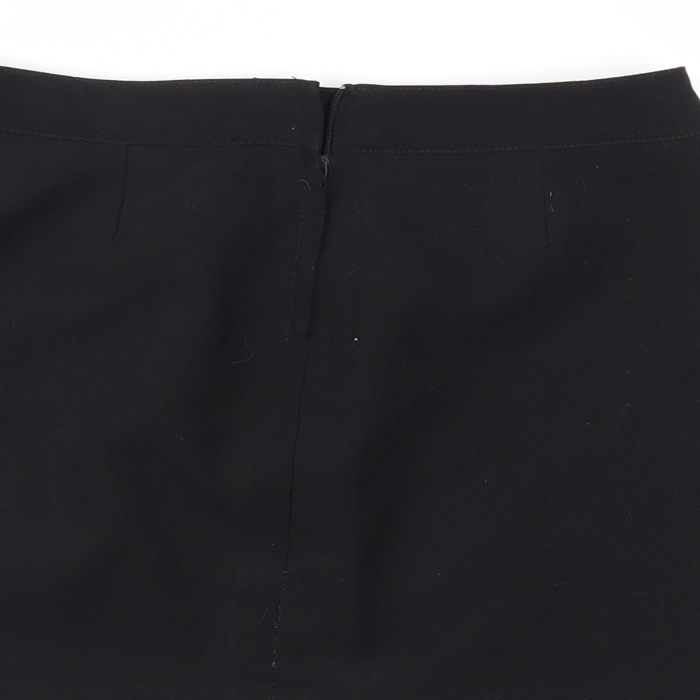 Preworn Womens Black   Mini Skirt Size 10