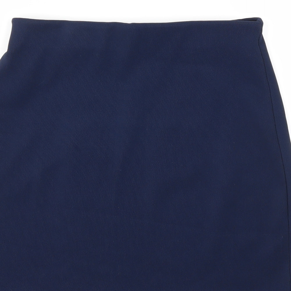 Preworn Womens Blue   A-Line Skirt Size M