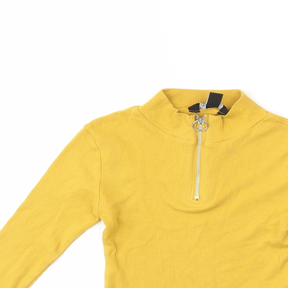 New Look Girls Yellow   Pullover Jumper Size 10 Years