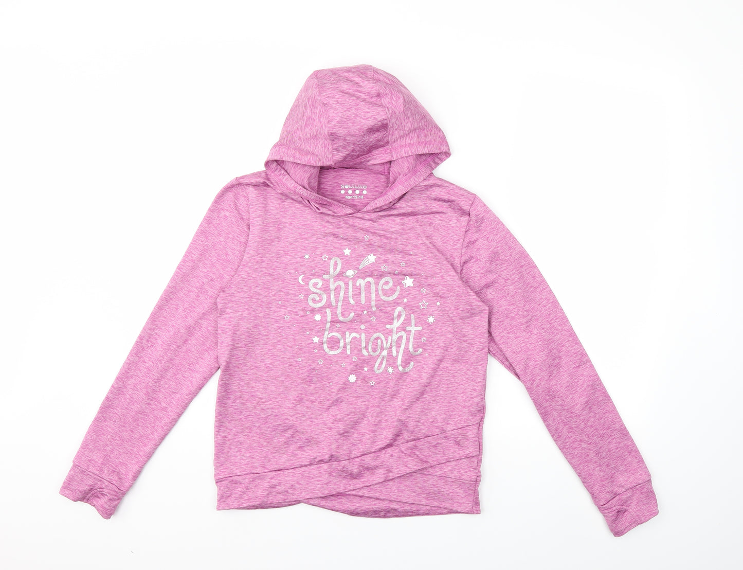 soulux Girls Purple   Pullover Hoodie Size 12 Years