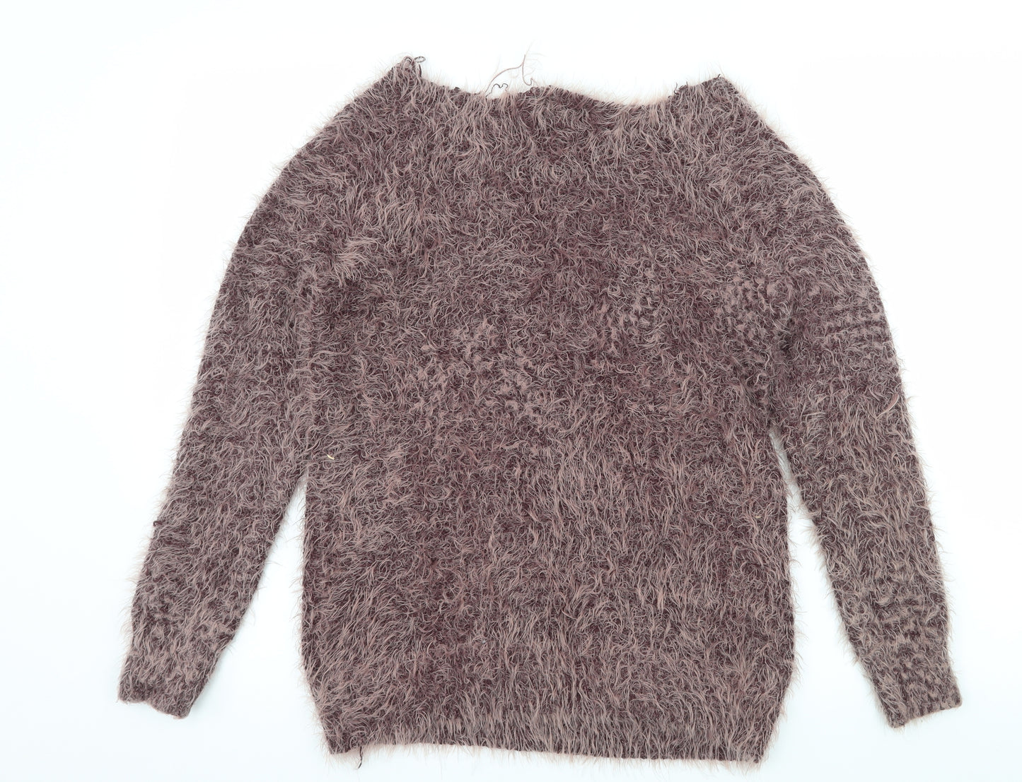 Select Womens Purple  Knit Pullover Jumper Size 12