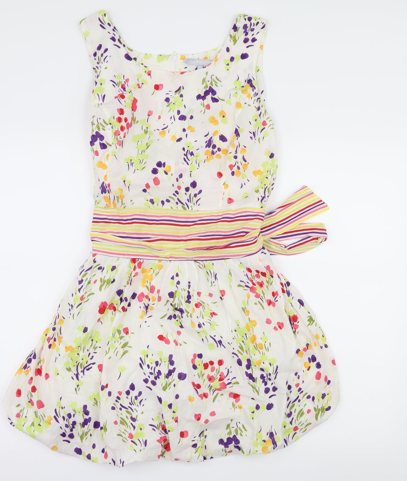 Red Herring Womens White Floral  Fit & Flare  Size 16