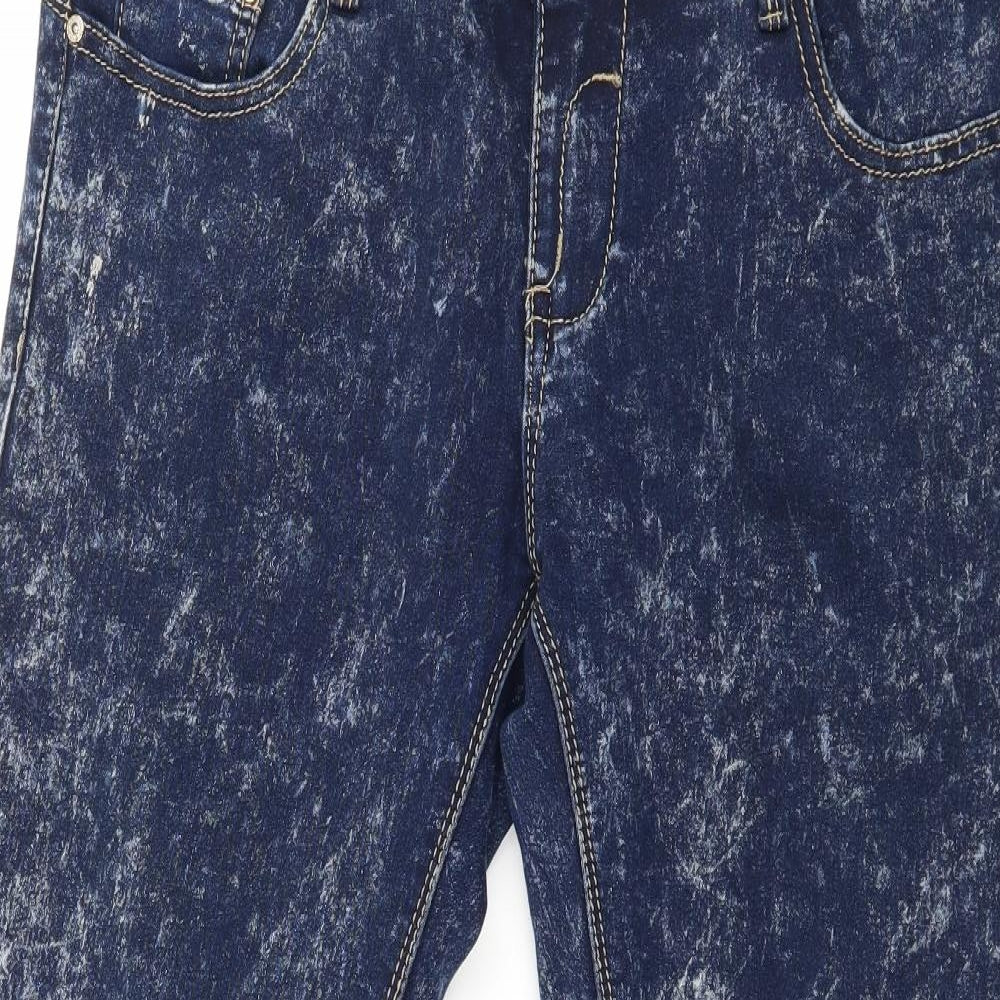 Miss Cherry Womens Blue  Denim Skinny Jeans Size 32 in L26 in - Acid Wash