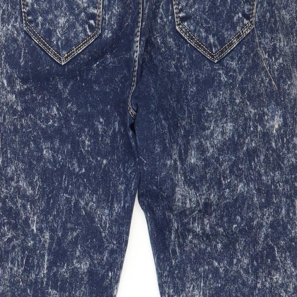 Miss Cherry Womens Blue  Denim Skinny Jeans Size 32 in L26 in - Acid Wash
