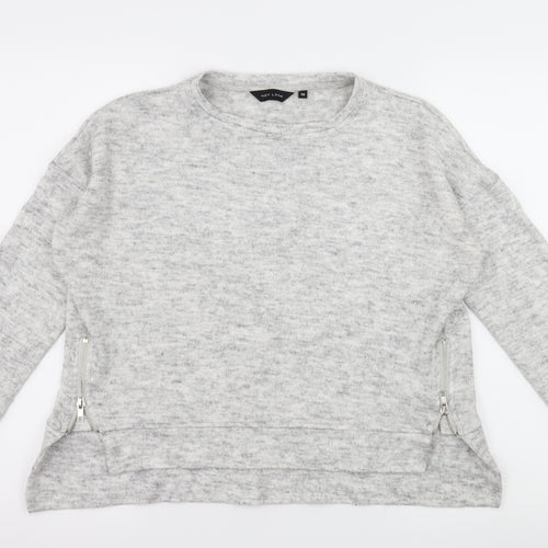 New Look Womens Grey  Knit Pullover Jumper Size 10