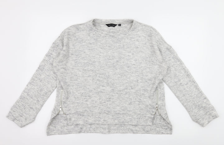 New Look Womens Grey  Knit Pullover Jumper Size 10