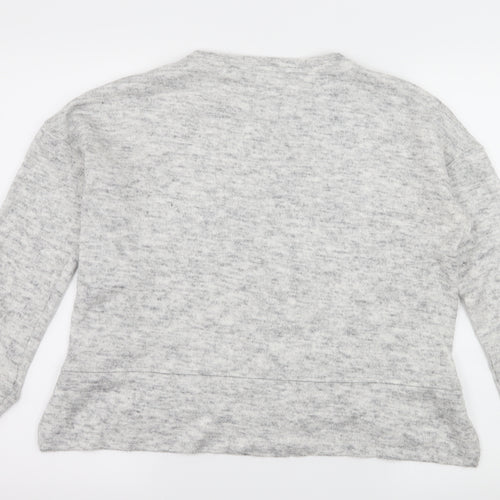 New Look Womens Grey  Knit Pullover Jumper Size 10