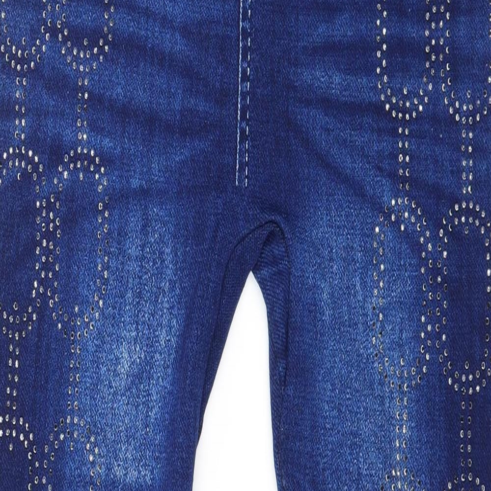 Preqorn Womens Blue   Capri Leggings Size 30 in L28 in
