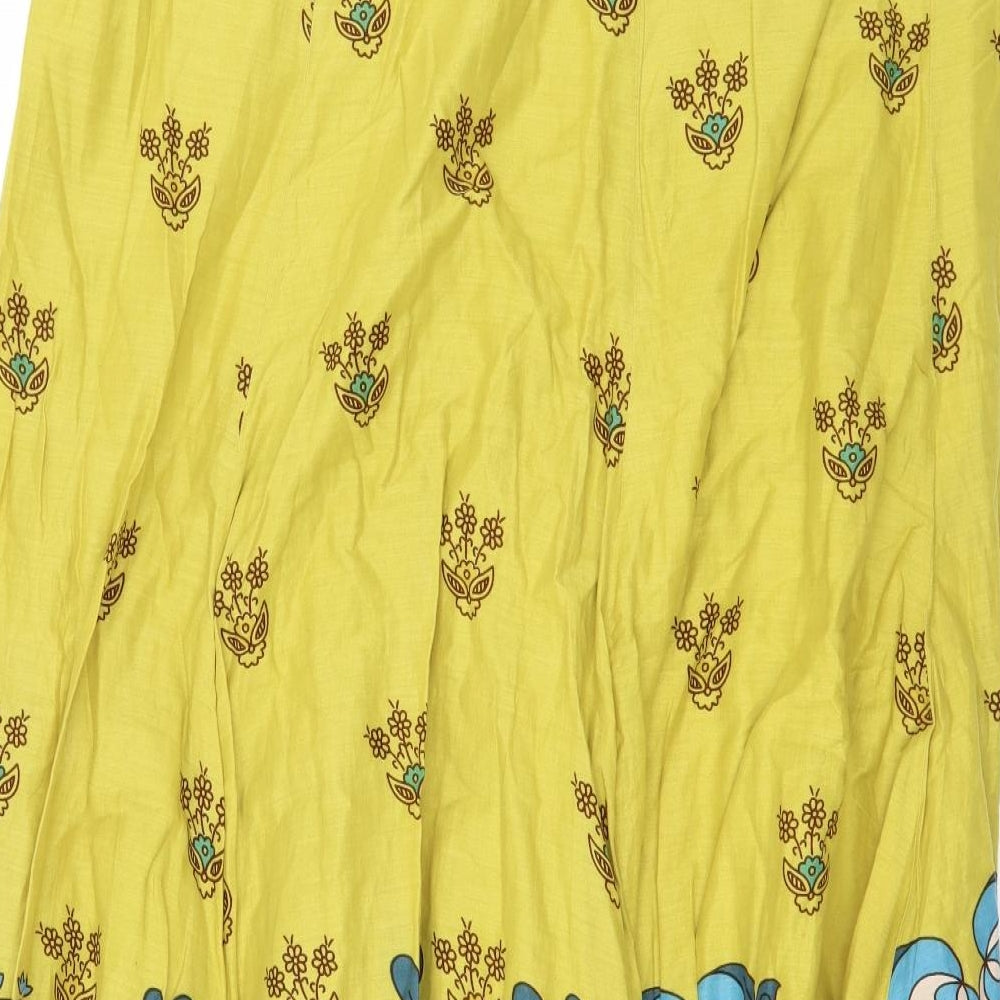 NEXT Womens Green Paisley  Flare Skirt Size 16