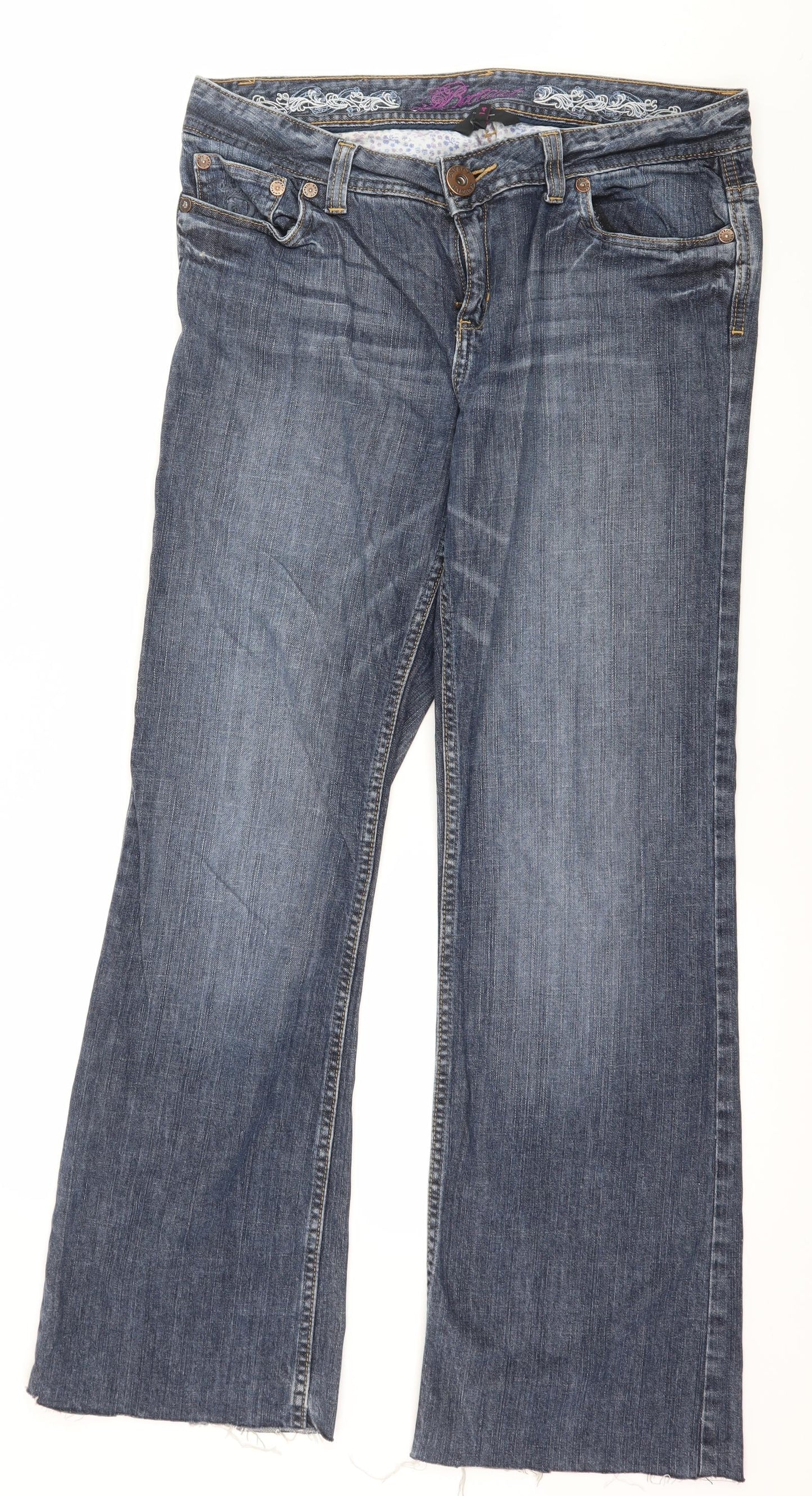 Jasper Conran Womens Blue  Denim Bootcut Jeans Size 14 L30 in