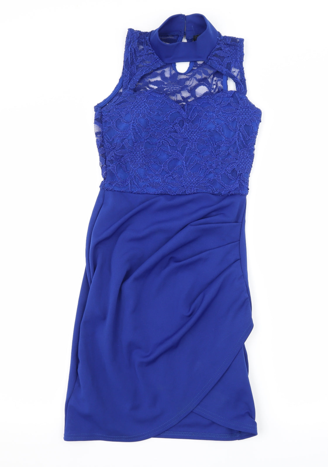 Quiz Womens Blue   Bodycon  Size 8  - Cut Out Neckline