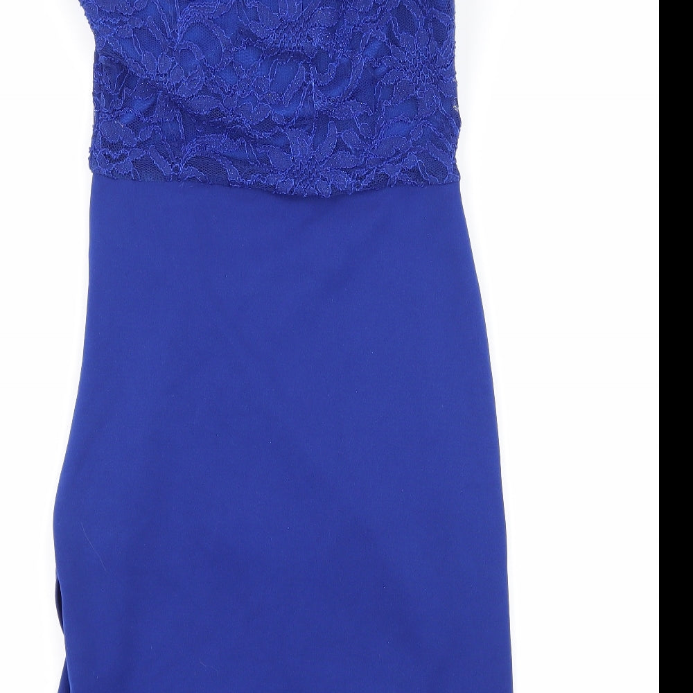 Quiz Womens Blue   Bodycon  Size 8  - Cut Out Neckline