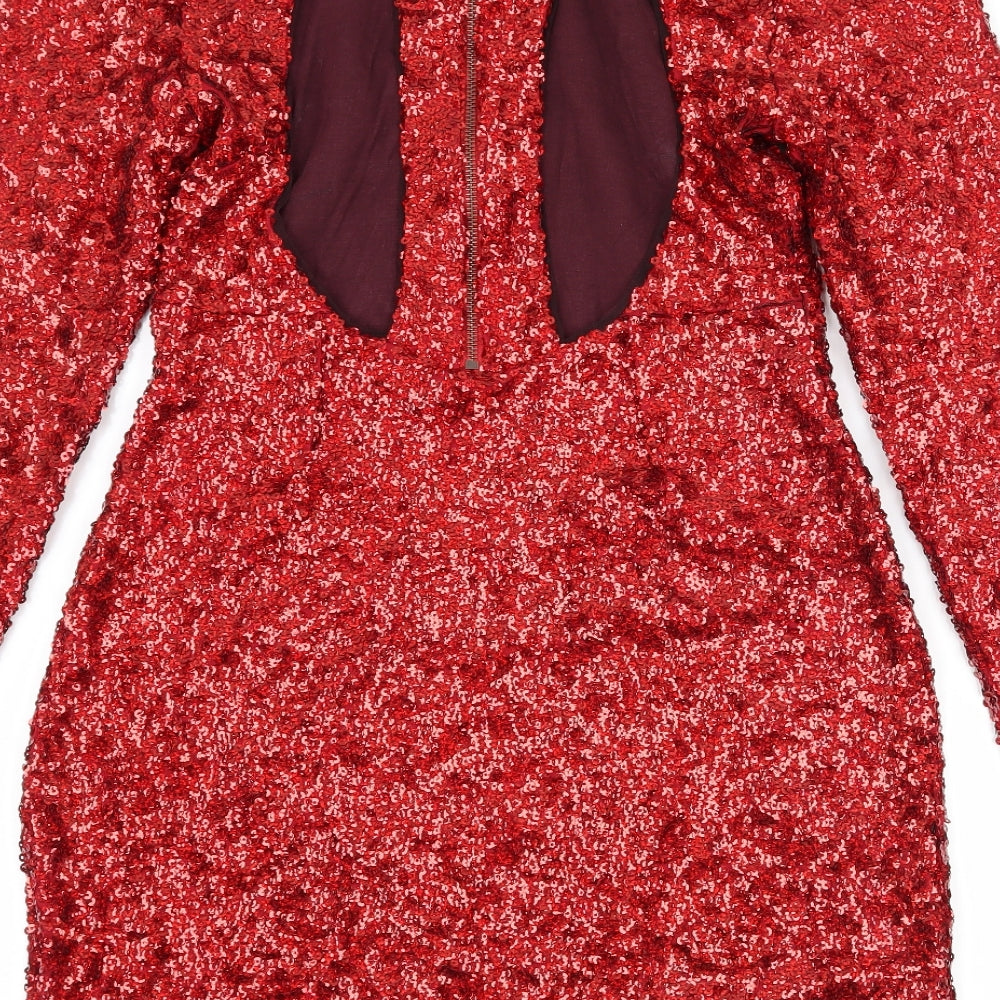 Kimchi Blue Womens Red   Bodycon  Size M  - Cut out back