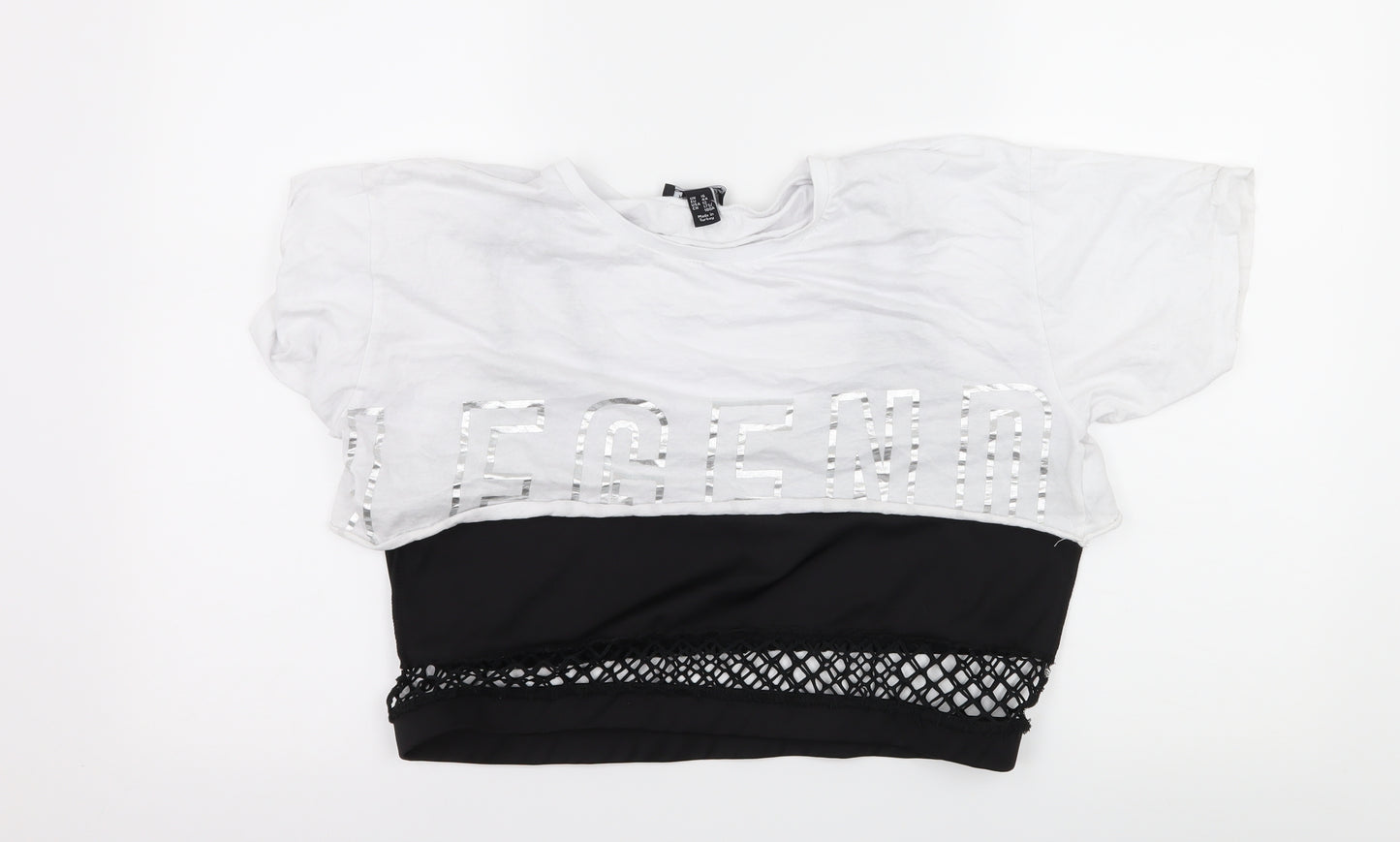 New Look Womens White  Jersey Basic T-Shirt Size 16  - Legend