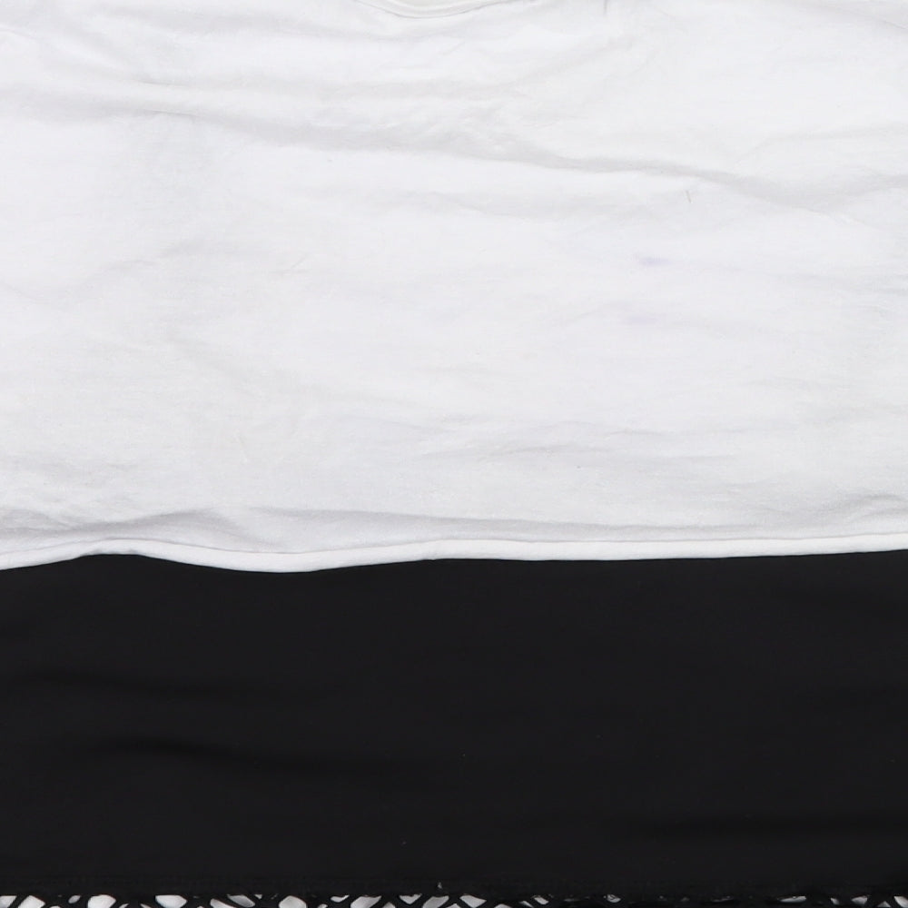 New Look Womens White  Jersey Basic T-Shirt Size 16  - Legend