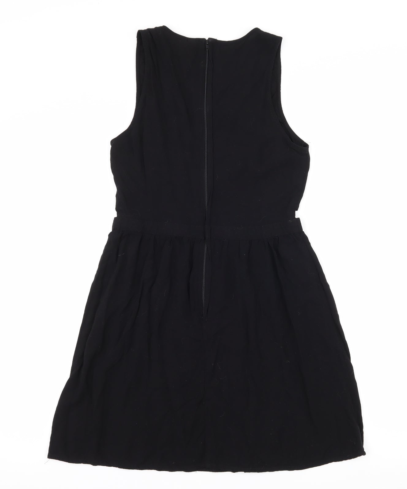 H&M Womens Black   Fit & Flare  Size 10  - Cut Out Waist