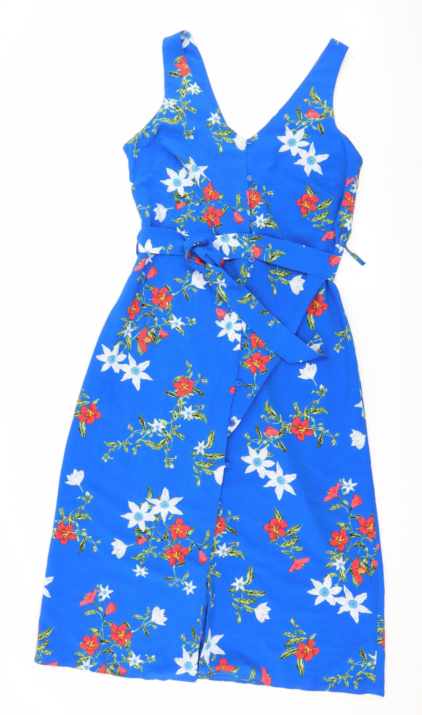 Primark Womens Black Floral  Slip Dress  Size 14
