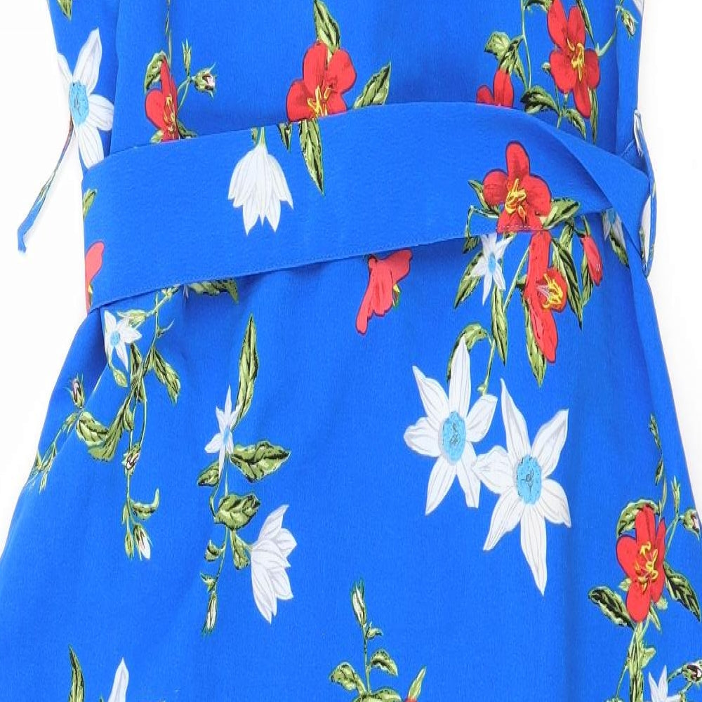 Primark Womens Black Floral  Slip Dress  Size 14