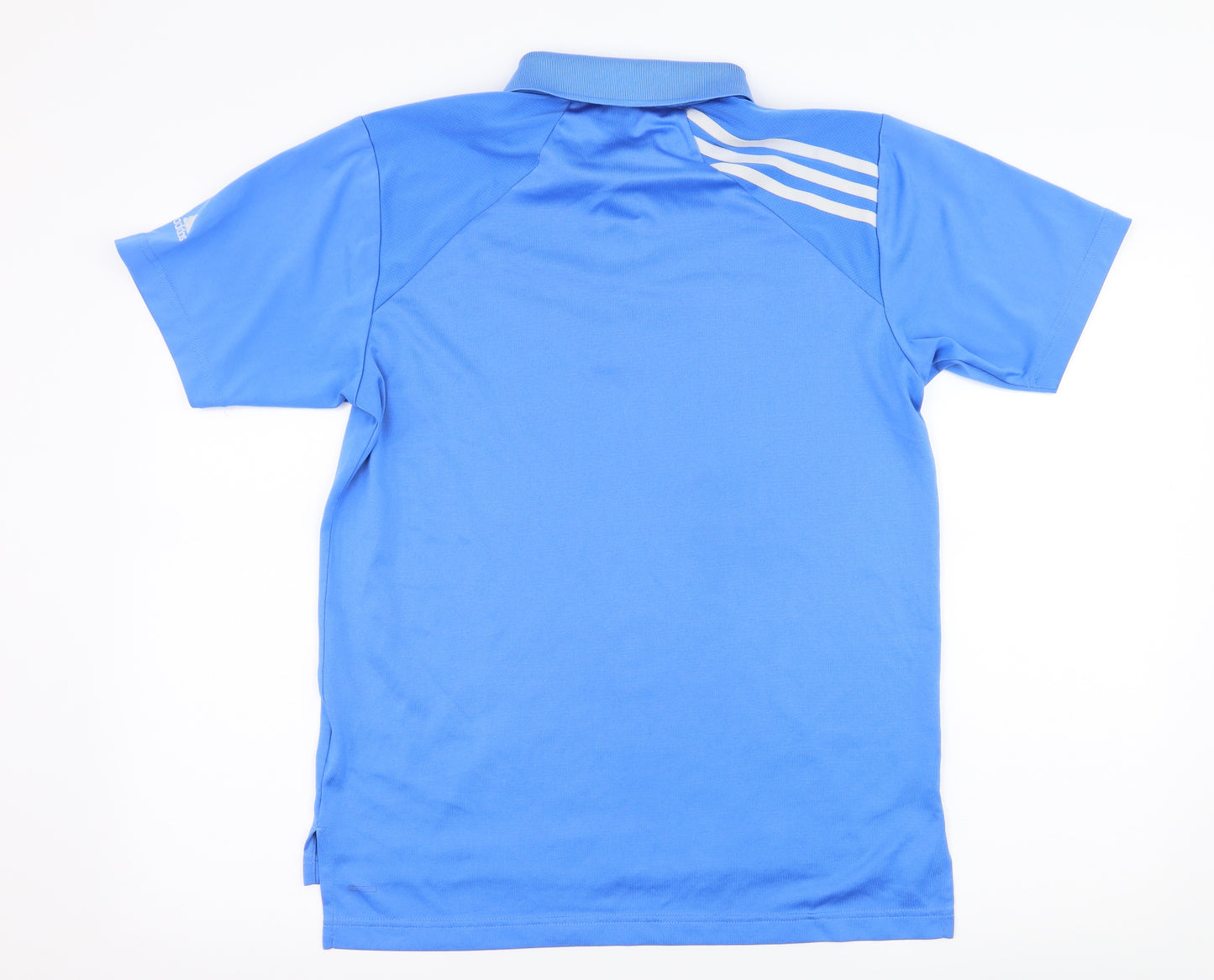 adidas Mens Black Striped Jersey  Polo Size S