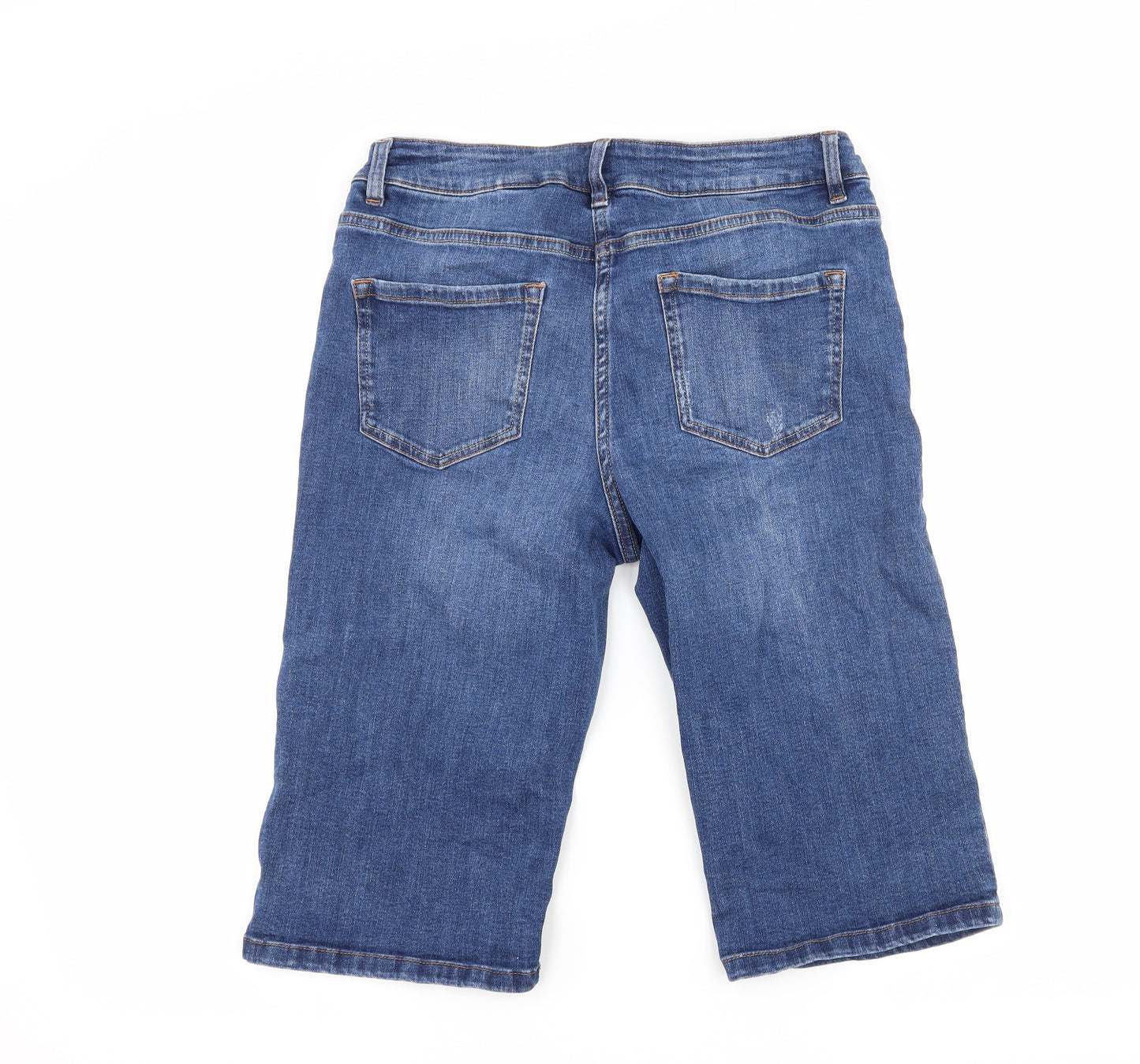 NEXT Womens Blue  Denim Bermuda Shorts Size 10