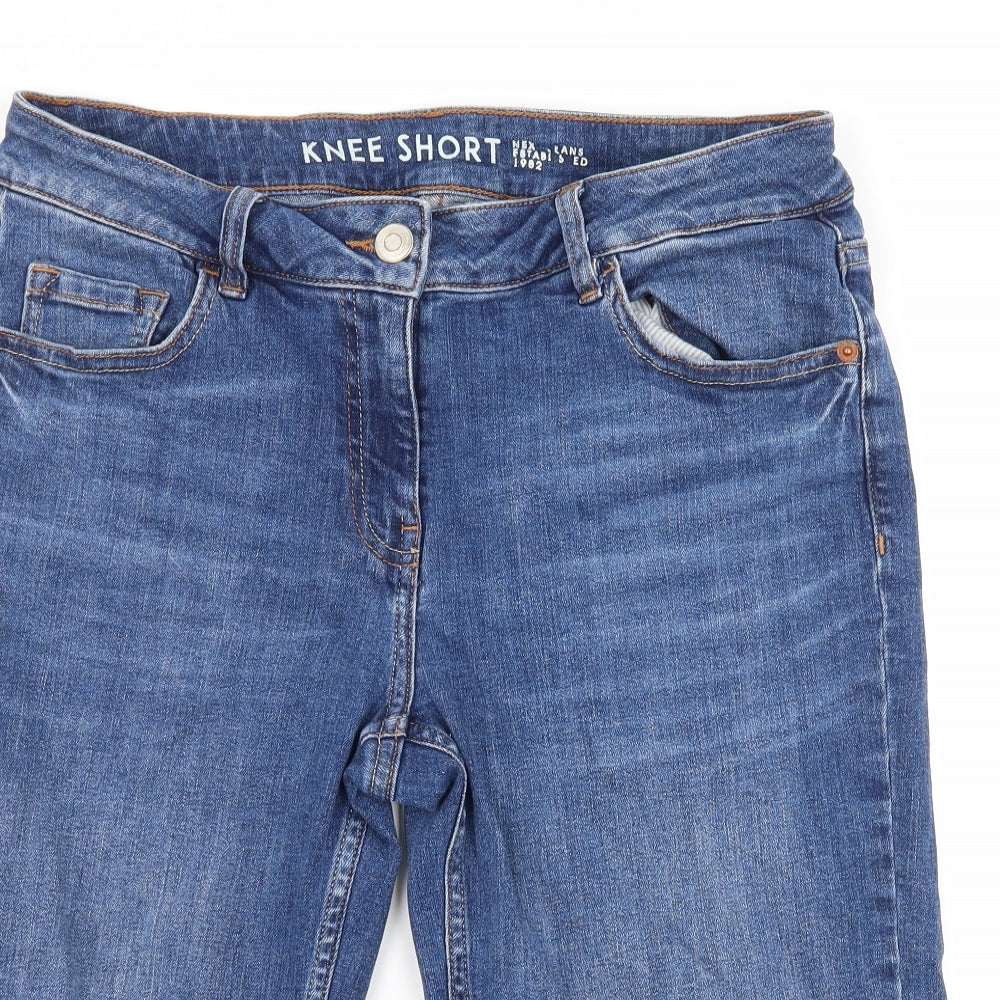 NEXT Womens Blue  Denim Bermuda Shorts Size 10